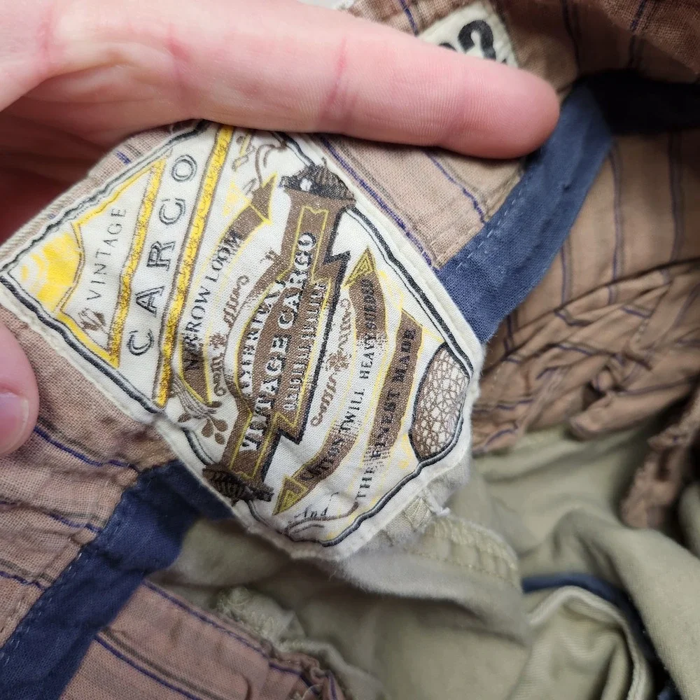 Vintage No Boundaries Cargo Shorts Men 30 READ* Baggy Paratrooper Heavy‎ Cotton